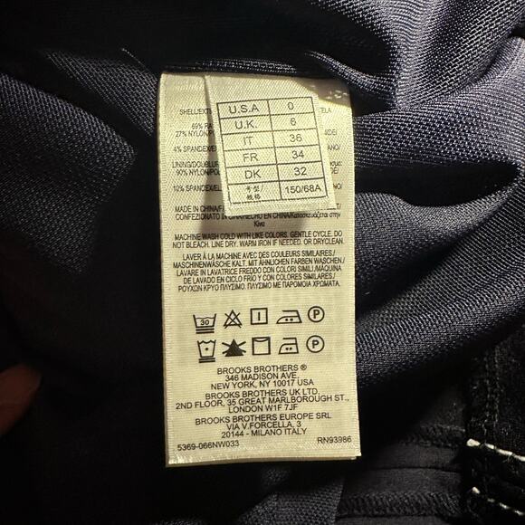 Brooks Brothers Red Fleece Retro Contrast Stitch Stretch Ponte Knit Dress Sz 0 - Picture 11 of 16